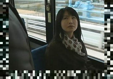 asiatique, poilue, orgasme, public, chatte-pussy, hardcore, japonais, couple, doigtage, bus