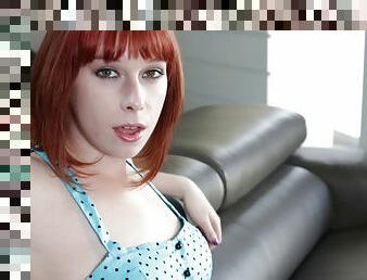 Redhead hot cowgirl Zoey Nixon sucks a hard cock and dick fucked