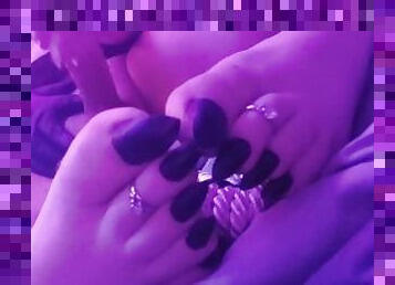 feit, amatør, cumshot, bbw, føtter, cum, fingret-pretty, goth, tær