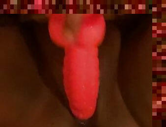 clito, énorme, masturbation, chatte-pussy, giclée, amateur, mature, ébène, milf, black