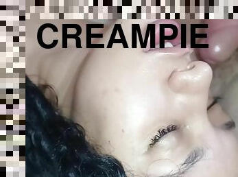 Fucking The Bitchs Face, Masturbating Me And Filling Her With Creampie