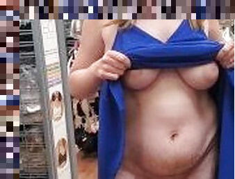 gros-nichons, public, chatte-pussy, amateur, milf, ados, maman, seins, solo, soutien-gorge