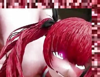 asiatique, cul, gros-nichons, énorme, anal, ejaculation-sur-le-corps, anime, hentai, 3d