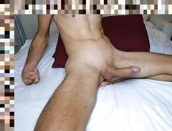 masturbation, échangistes-et-libertins, amateur, ejaculation-sur-le-corps, gay, branlette, ejaculation, solo, bite