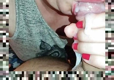 amateur, mature, fellation, ejaculation-sur-le-corps, milf, maman, hirondelle, salope, point-de-vue, ejaculation