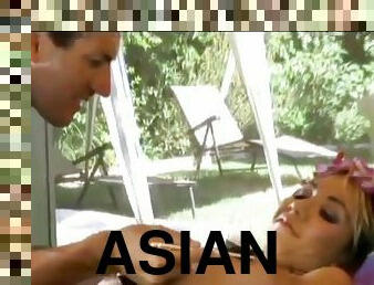 Gorgeous Asian Hoe Gets Face Fucked By Horny Gangsta