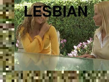 lesbienne, pornstar, douce, blanc