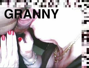 Deepthroat granny