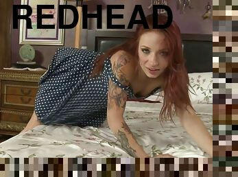 Stunning Redhead Gets Naked and Flashes Her Hot Ass