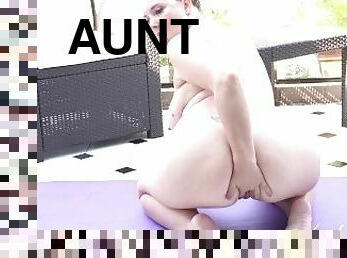 Aunt Judy's Big Tit MILFs - Hot BBW MILF Charlie Rae's Hot YOGA Workout