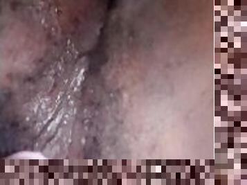 poilue, masturbation, chatte-pussy, giclée, amateur, ébène, solo