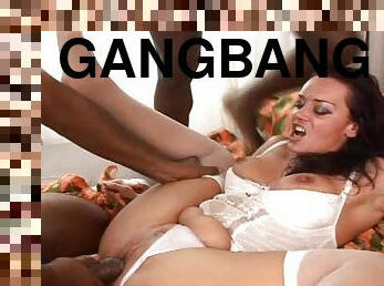 Horny Mom Gets Gangbanged by a Bunch of Black Guys