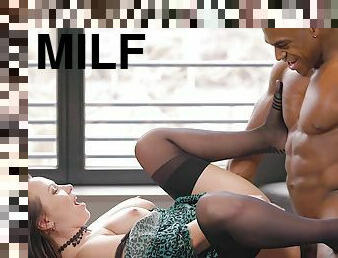 cul, gros-nichons, levrette, chatte-pussy, interracial, milf, black, bas, serrée, rasé