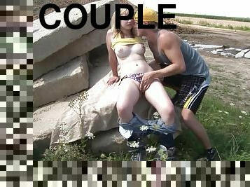 Lenna was out enjoying the sunshine with her boyfriend when the two lovers got horny