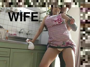 Shiho Aoi is a hot housewife in need of a stiff cock