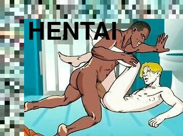 užpakalis, didelis, monstras, analinis, didelis-penis, lesbietės, žaislas, rinkinys, anime, hentai