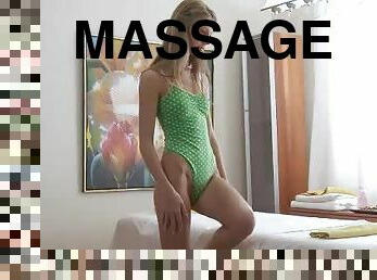 Slender 19 yearold Euro teen Anjelica massage sex