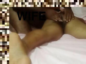 New wife massage and pussy show