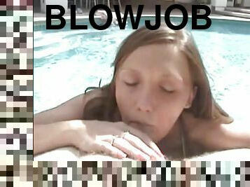 utendørs, amatør, blowjob, hardcore, par, pov, piercet, svømmebasseng, ekkel, virkelig