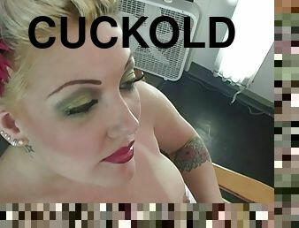 Tatooed White Girl Cuckolds Her Husband While Fucking