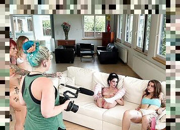 Mary Jane Mayhem & Brittany Bardot & Anna de Ville & Kristy Black & Mina K in BTS-Proxy's Gape Gang