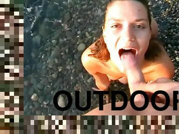 Scrumptious Maria And Ivan Go Hardcore Outdoors In An Amateur Clip