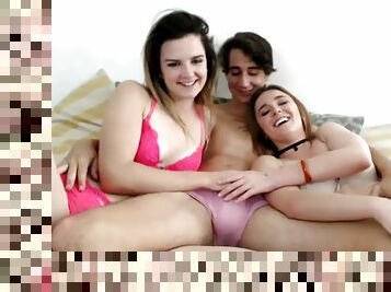 YOUNG PARTY 3 WAY ENDS WITH CREAMPIE p one