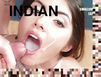 Premium Bukkake Scene with naughty indian teen