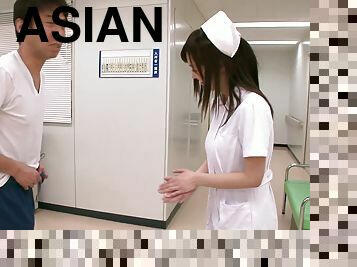 Hot Asian Nurse With Big Tits Gives Patient A Great Physical