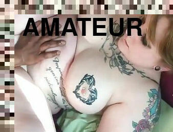 amateur, belle-femme-ronde, tatouage