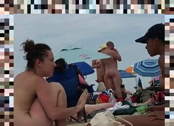 en-plein-air, amateur, ejaculation-sur-le-corps, cam, plage, voyeur, caché