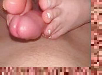 gros-nichons, masturbation, orgasme, enceintes, femme, amateur, ejaculation-sur-le-corps, milf, jouet, pieds