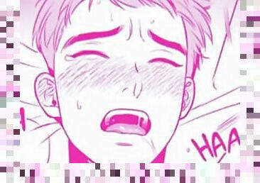 Anime Guy Uke Aheago Moaning Desperately