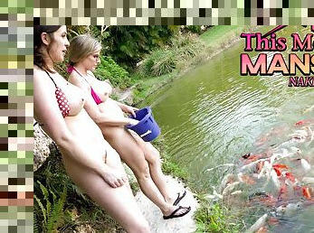 This Modern Mansion Lifestyle Feeding the Koi and Mr Turtle With Amiee Cambridge, Scene #01