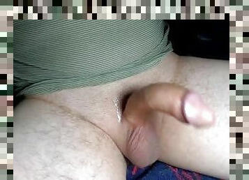 Cum all over myself and my face! Oops