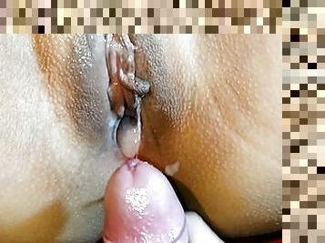 CREAMPIE  Penetrada de muy cerca y baada en leche por dentro