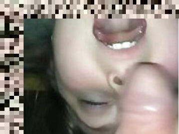 Fucking her throat like its a pussy