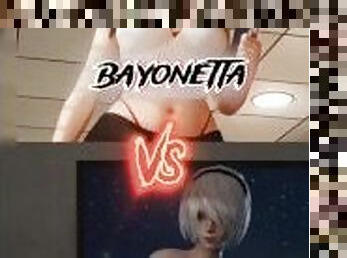 2B Nier Automata Vs Bayonetta! Who Win???