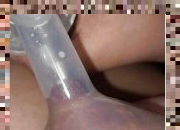 Big titty breast pump milking MILF