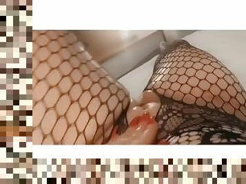 gros-nichons, clito, extrême, masturbation, orgasme, chatte-pussy, giclée, amateur, lesbienne, milf