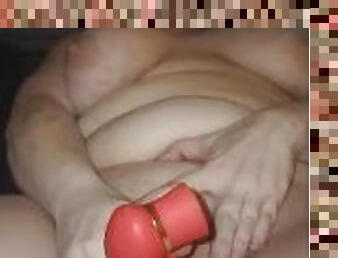Thick chubby girl has massive out of body convulsing orgasm with toy!