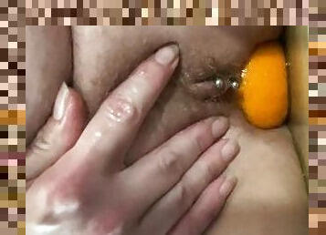 masturbation, orgasm, fitta-pussy, kvinnligt-sprut, amatör, milf, leksak, fetisch, ensam, införande