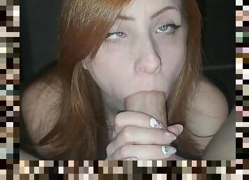 red head sensual blowjob