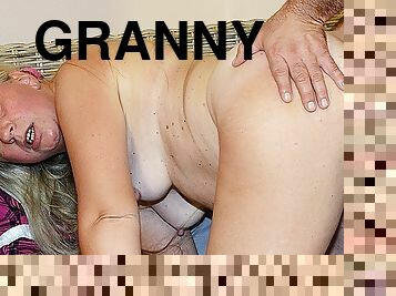 old granny cunt deep fucked by stepson