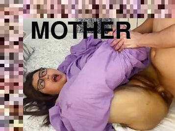 STEPMOTHER CAME INTO HER STEPSON'S ROOM AND HER PUSSY REPLACED HIS SEX DOLL!