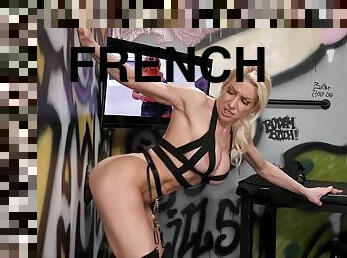 GloryHole sex with Frenchy blonde slut mom - Gloryhole