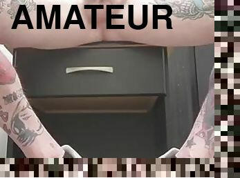 masturbation, amateur, ejaculation-sur-le-corps, milf, gay, solo, tatouage