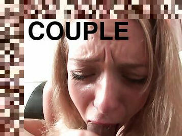 Adoring chick Kensey Knox chokes on her new man's massive boner