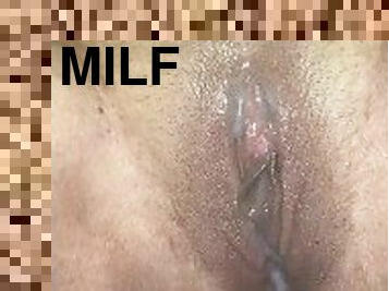 amatöör, milf, emme, creampie, bbw, paksuke, topelt, pov, ema, penetreeriv