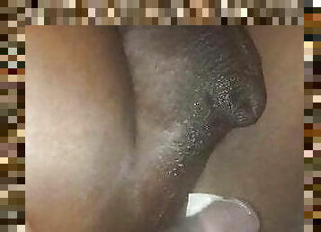 transsexuelle, amateur, anal, ébène, énorme-bite, black, couple